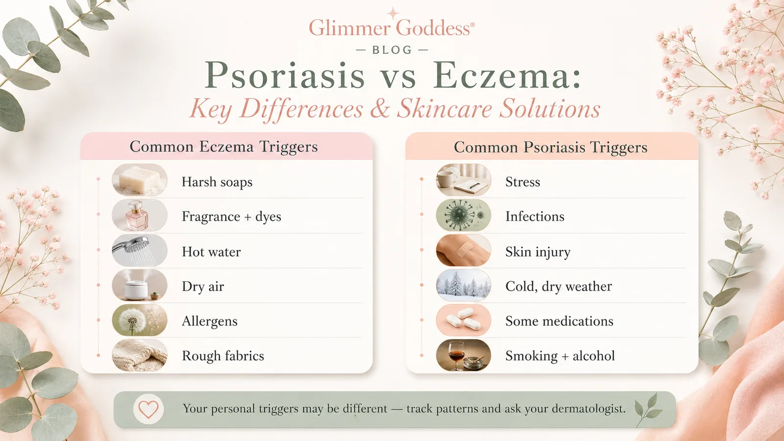 Psoriasis vs Eczema: Key Differences & Skincare Solutions