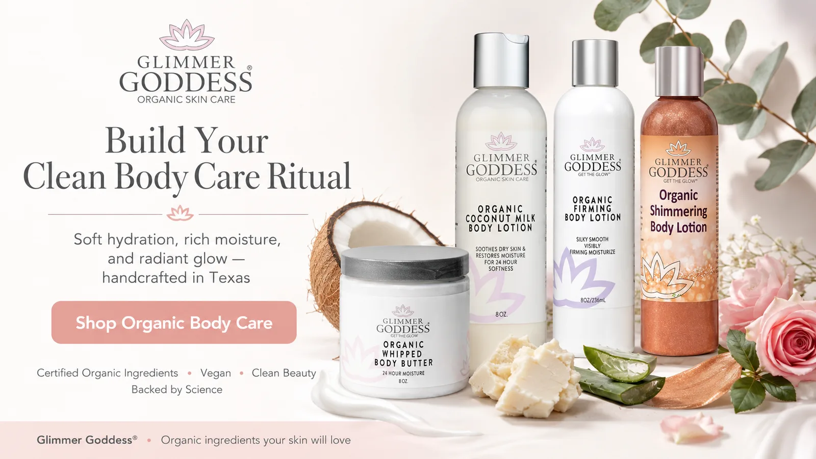 Best Organic Body Lotions with Clean Ingredients for 2026 | Glimmer Goddess®