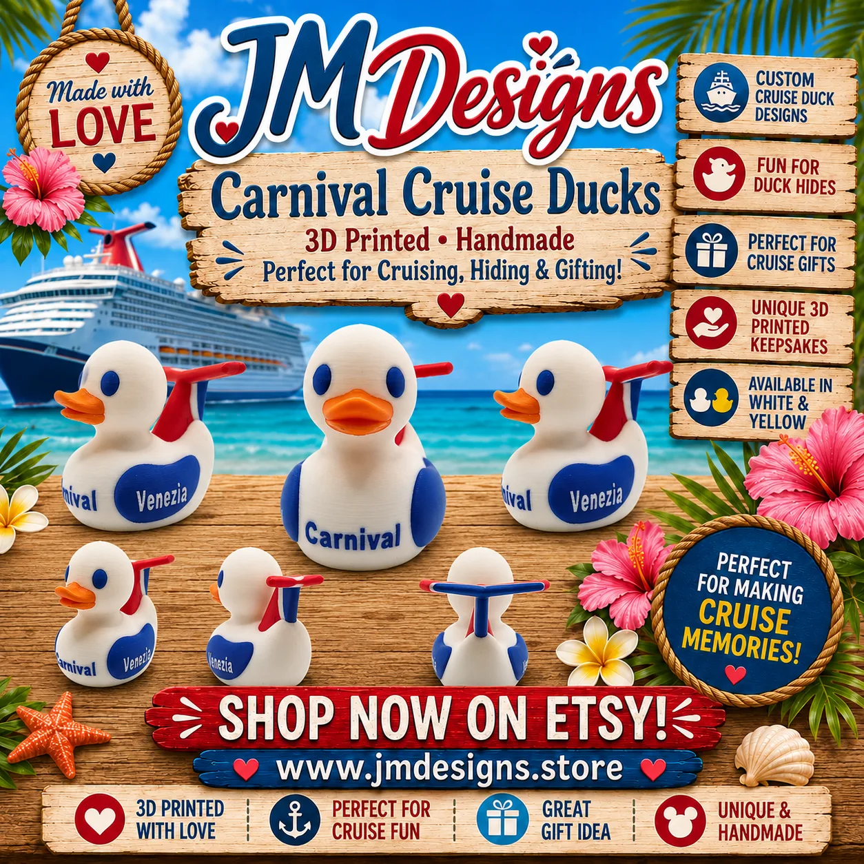 custom duck gifts for cruise vacations