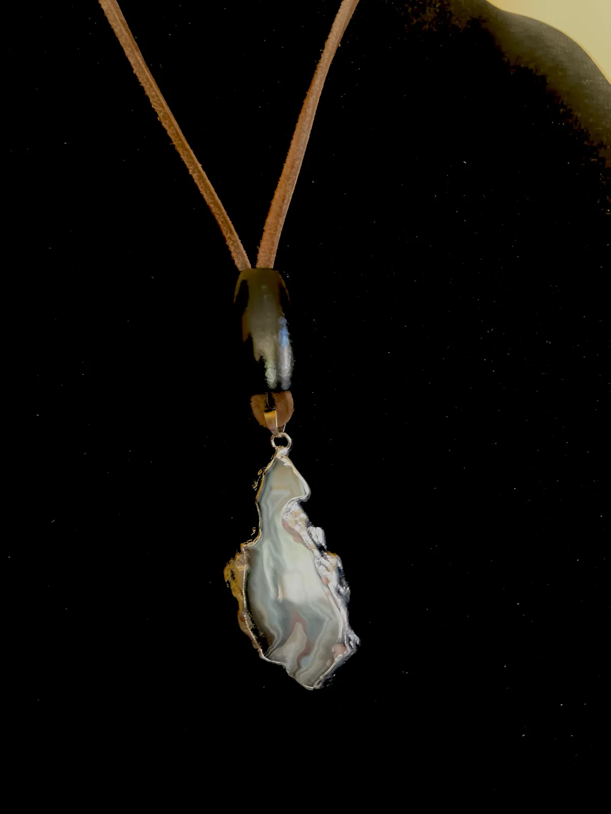 handmade agate necklace Los Angeles