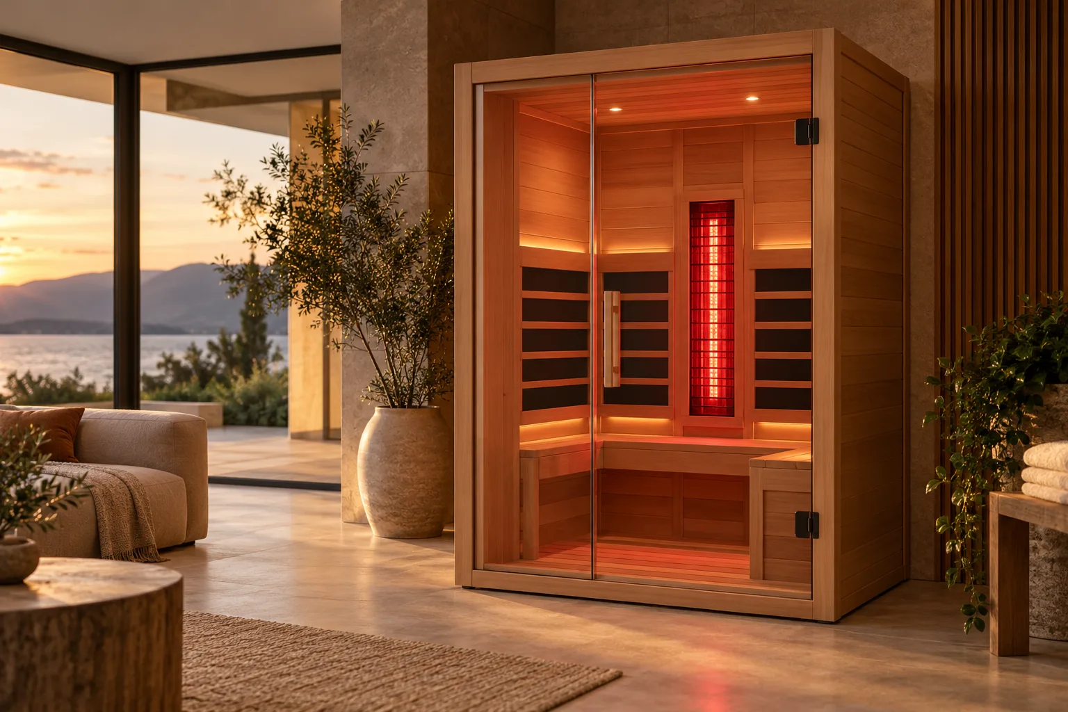 red light therapy sauna
