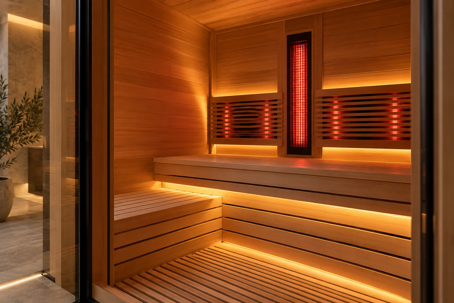 red light therapy sauna