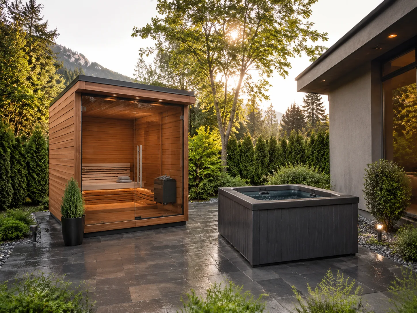 Luxury home wellness room