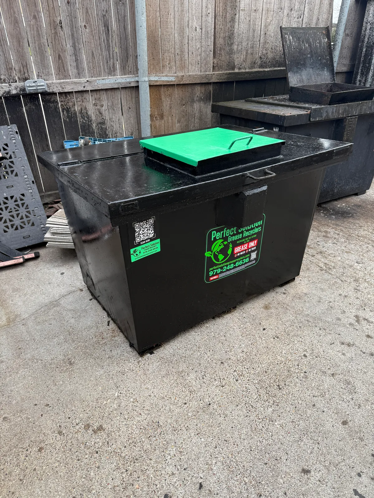 Cooking Oil Storage Container Delivery & Installation Guide Perfect Solution Grease Recyclers